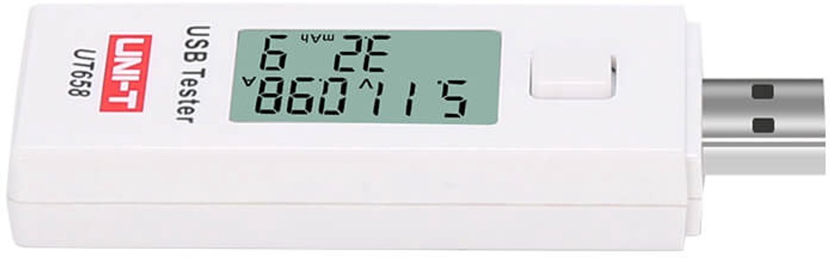 UT658 USB Tester Type A voor spanning stroom en capaciteit met LCD scherm