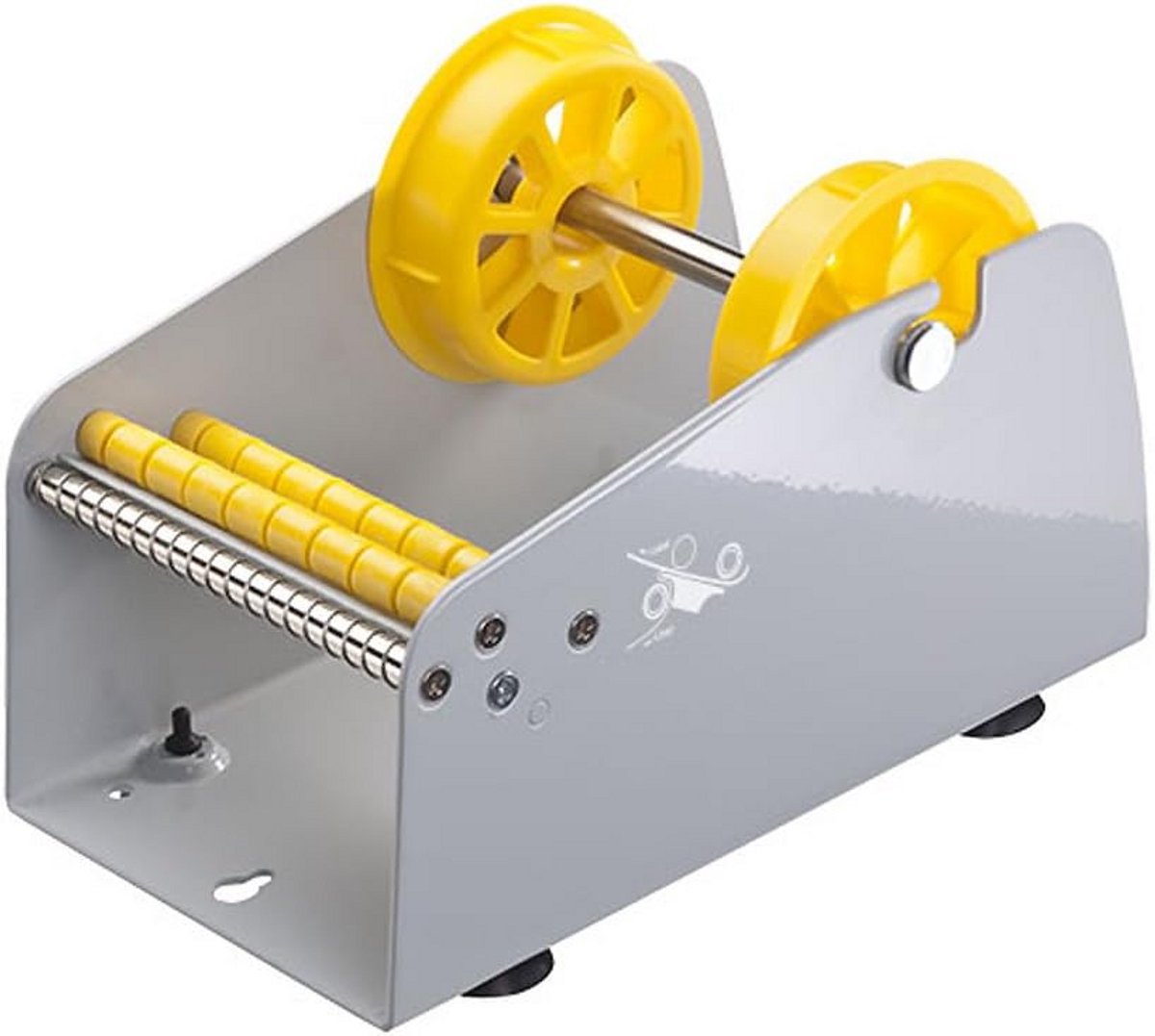 Handmatige Etikettendispenser voor Zelfklevende Rollen tot 113mm - Flexibel Tafel- of Wandmodel