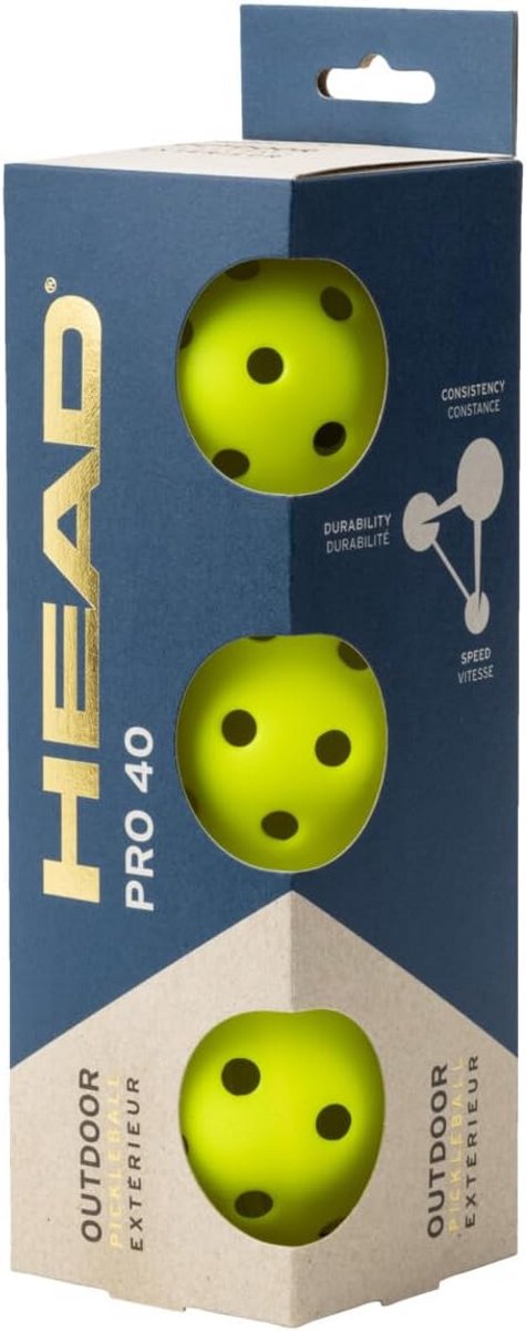 Pickleball Ballen Outdoor Duurzaam Inhoud 3 Stuks