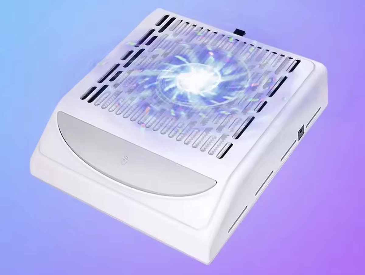 Nagelstofafzuiger - Afstofzuiger - 100Watt Nail Dust Collector - Wit Stofzuiger Voor Nail Salon - Nagels - Acrylnagels - Nepnagels - Gelnagels - Elektrische nagelstofzuiger - Tafelafzuiging - met filter - Manicure/Pedicure Handen en Voeten