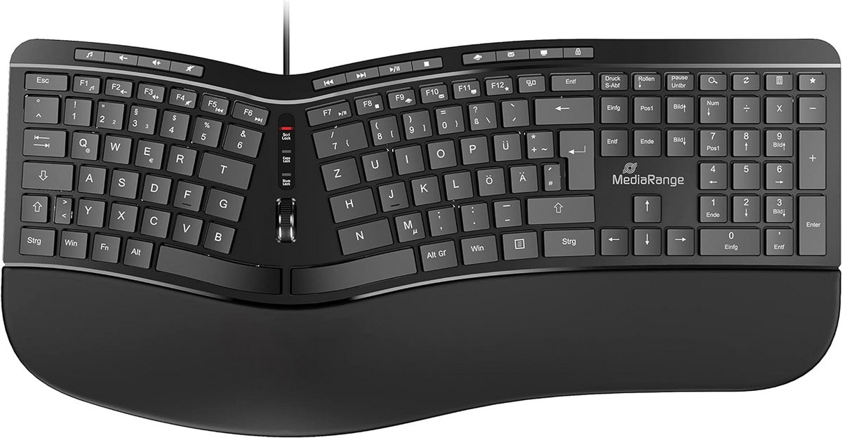 Ergonomisch Multimedia Toetsenbord met Scrollwiel