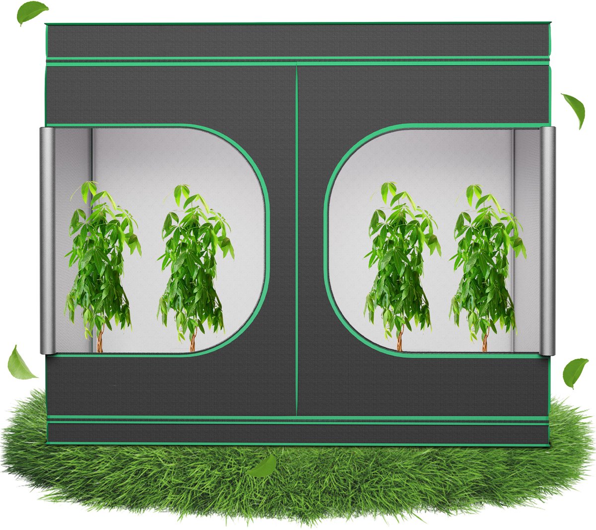 Aufun Grow tent - 240 x 120 x 200 cm - kweektent voor binnenkweek - voor kruiden, groenten en planten