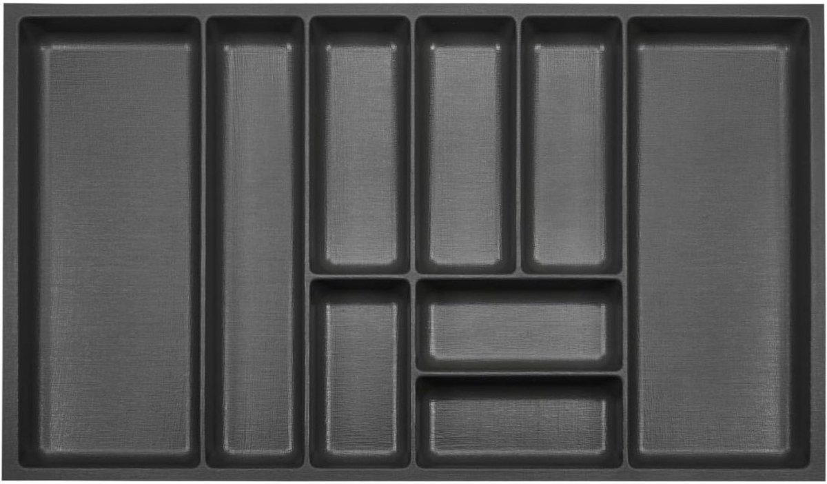 NBAP® Bestekbak 47 Diep - Lade Organizer - Besteklade - Zwart