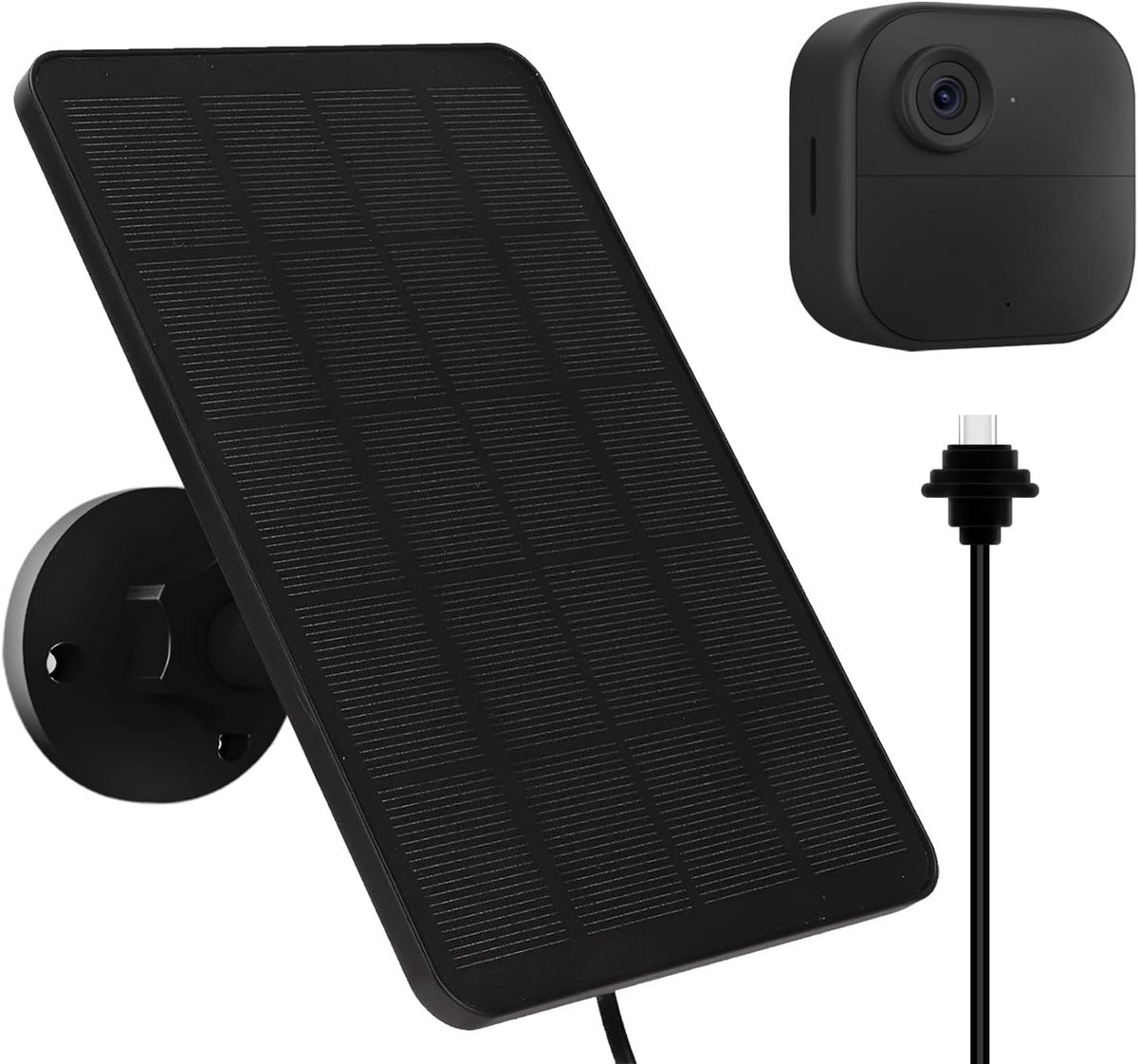 4W Weerbestendig Zonnepaneel met USB-C voor Buitenbeveiligingscamera