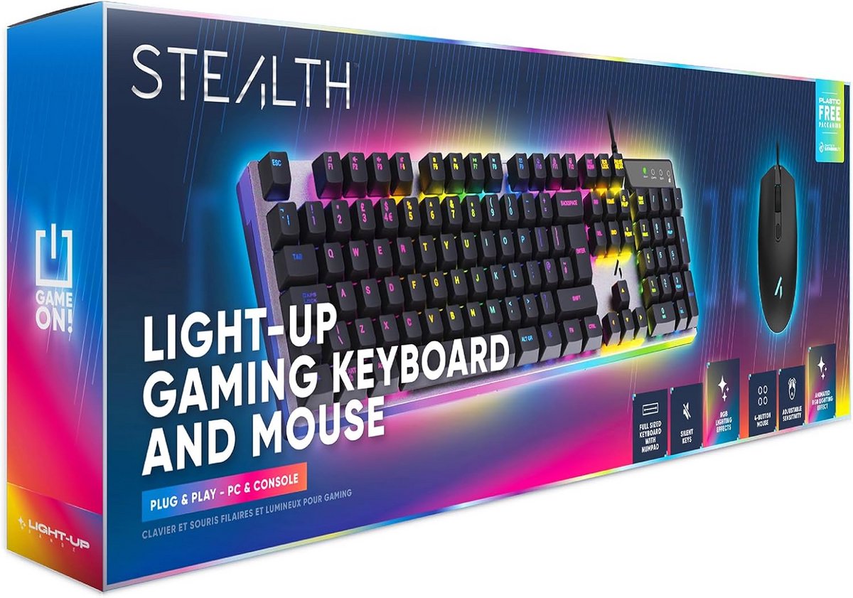 Verlicht Gaming Toetsenbord en Muis Set - Ideaal voor PC Gaming