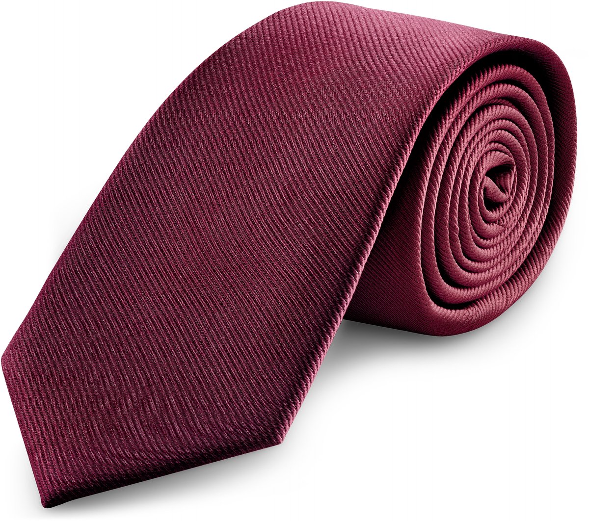 Bordeauxrode Grosgrain Stropdas van 8 cm