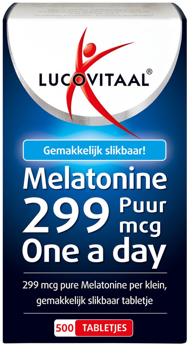 Bol.com Lucovitaal - Melatonine Tabletjes 0,299 mg - 500 tabletten - Voedingssupplementen aanbieding
