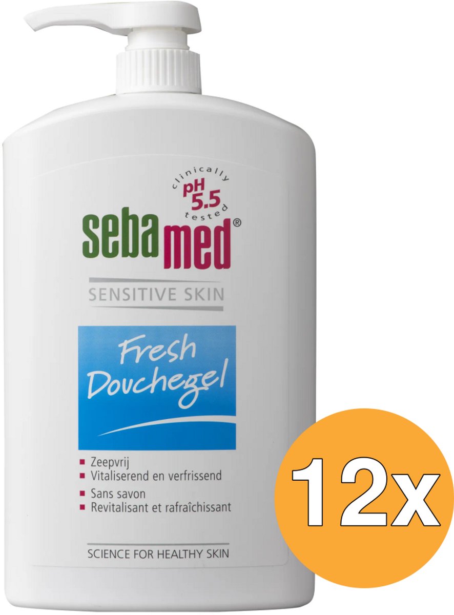 12x Sebamed Douchegel pomp (1000 ml)