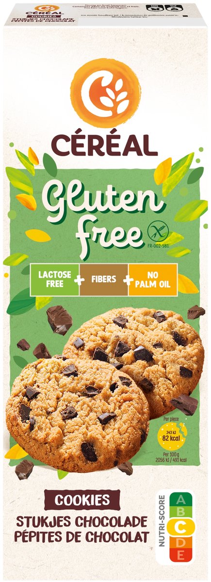 Cereal glf cookies choc 150 gr