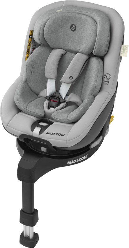 Maxi-Cosi Mica Pro Eco i-Size Autostoeltje - 360° draaibaar - Gerecyclede stoffen - Authentic Grey - Vanaf de geboorte tot ca. 4 jaar