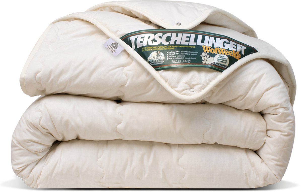 Terschellinger - Luxe 4-Seizoenen Partnerdekbed 100% IWS Zuiver Scheer wollen Dekbed - Zomer én winterDekbed - All-Season - Dubbeldeelbaar 260x220 cm XL (Extra Lang en extra breed) thumbnail 3