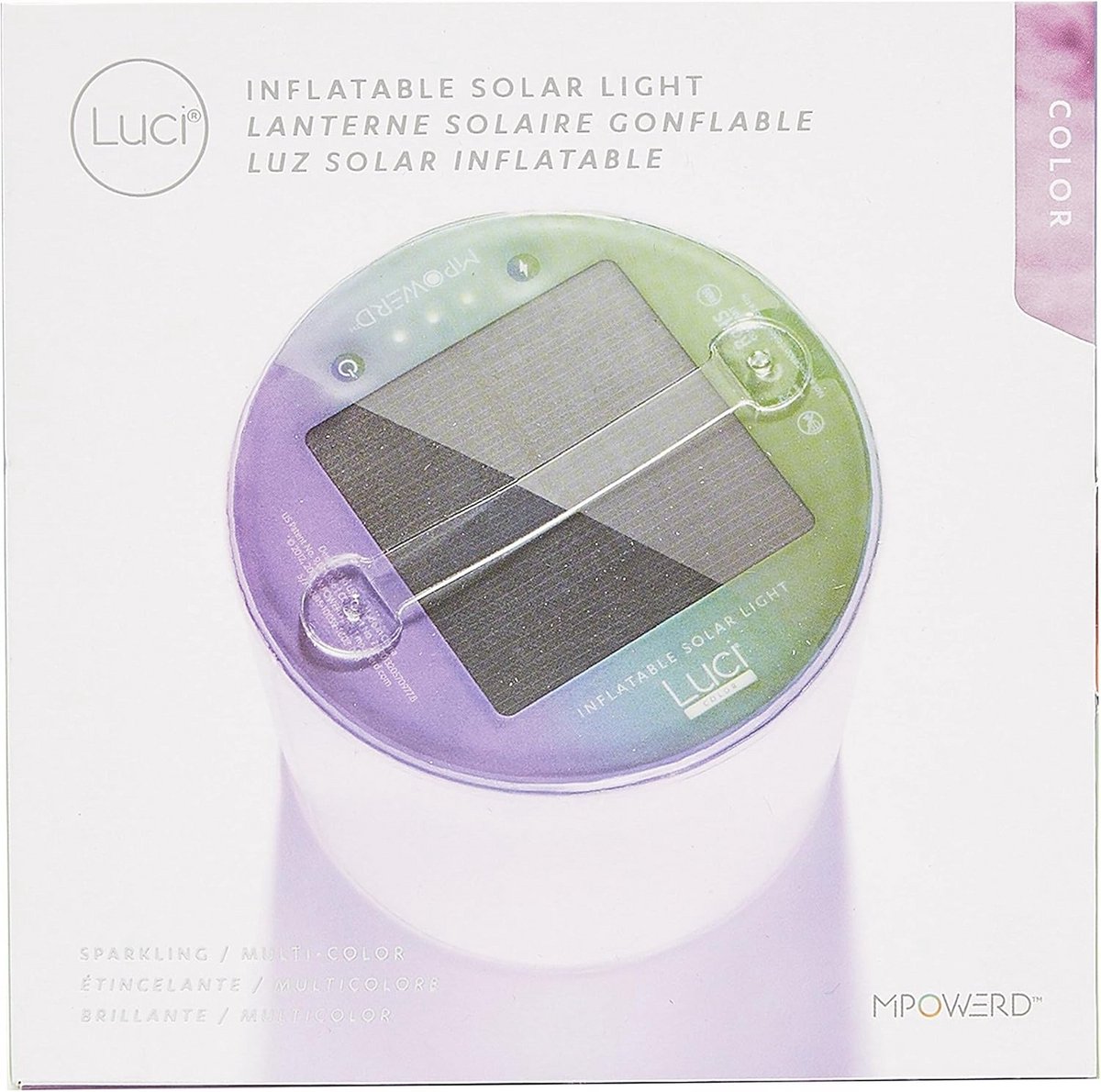 Opblaasbaar Zonne-Energie LED Licht met Kleurwissel voor Buiten en Camping