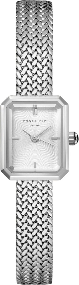 Zilveren Dameshorloge Octagon Klein Model