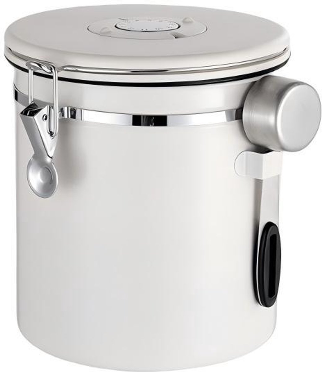 Verzegeld roestvrijstalen koffieblik - vacuüm - 2500ml koffiebonencontainer