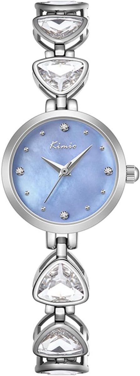 Dameshorloge Klein Metalen Armband Quartz Analoge Stalen Kast