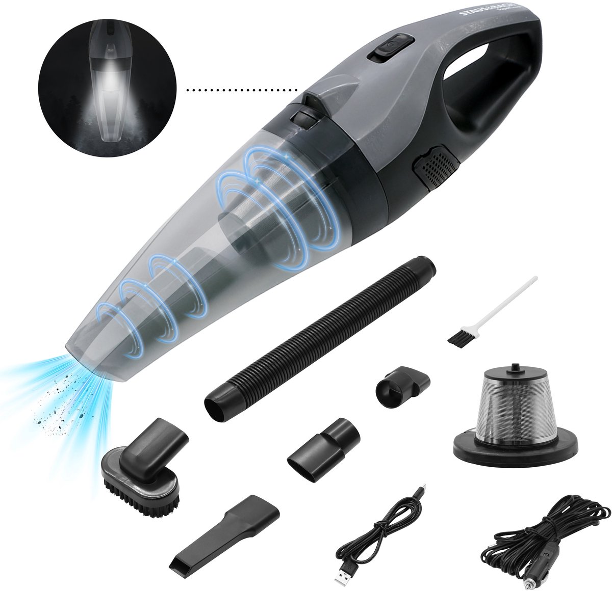 Just Another Store SuperNova Kruimelzuiger Snoerloos met Licht - Just Another Store - €27,95