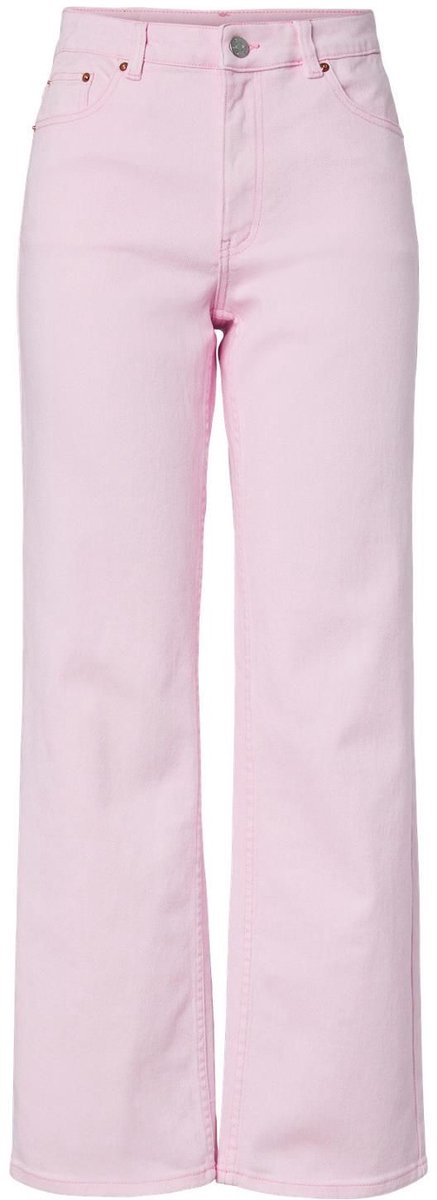 Y.A.S. Pira HW Straight Pink Jeans