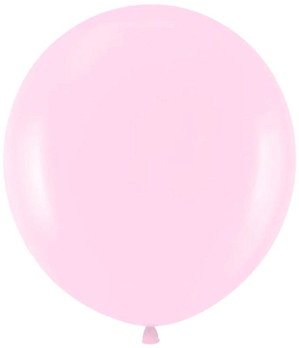 2 midi-ballonnen in macaron-pastelroze, 45 cm
