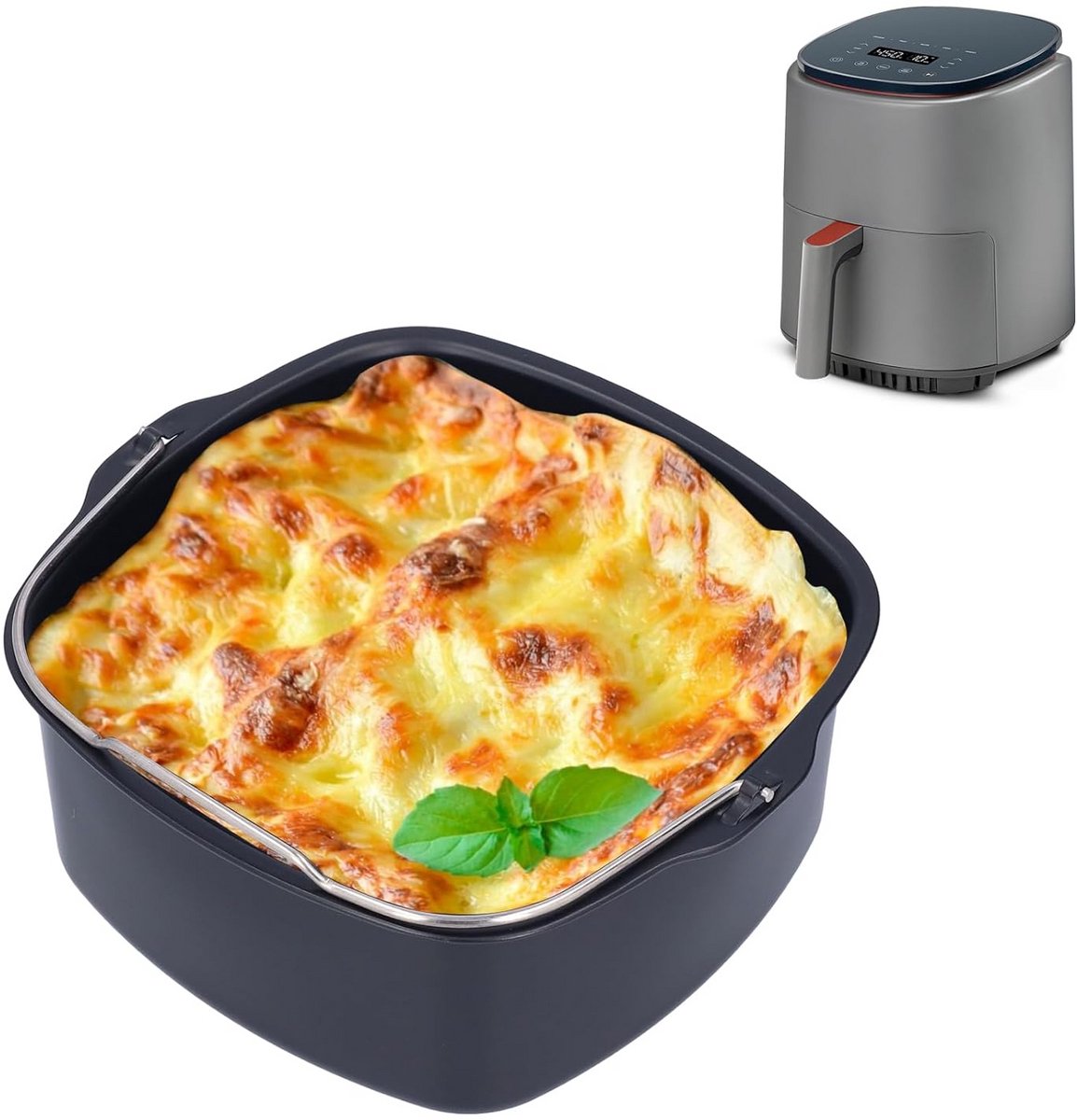 Ronde Bakvorm voor Airfryer (18 cm) - Cakevorm, Broodvorm, Taartvorm