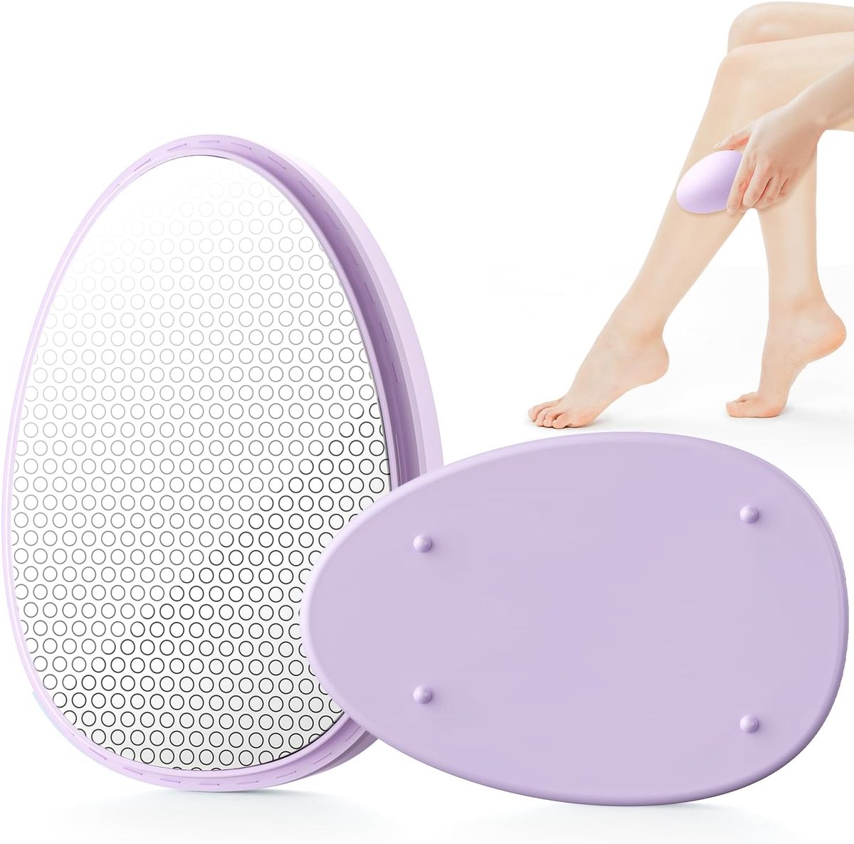Kristallen ontharingsapparaat, geschikt voor zowel mannen als vrouwen, herbruikbare kristallen haarverwijderaar, verbazingwekkende pijnloze exfoliatie, ontharingsapparaat voor benen, rug en armen.