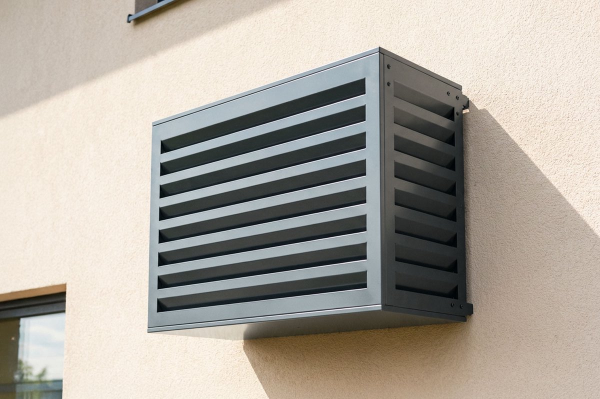 Casanoov Airco Ombouw Buiten Unit Amaro Antracietgrijs Staal Met Onderzijde – Maat M