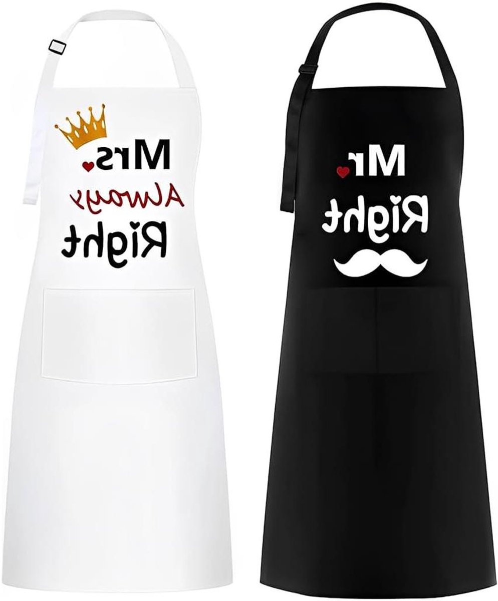 Keukenschort voor Koppels - Leuke Huwelijkscadeaus - Verlovingscadeau - Jubileum geschenk