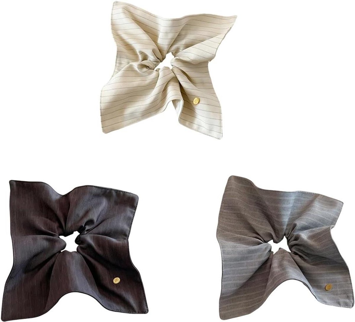 Haarelastiekjes voor dames - Retro wind haaraccessoires - Strepen elastische banden