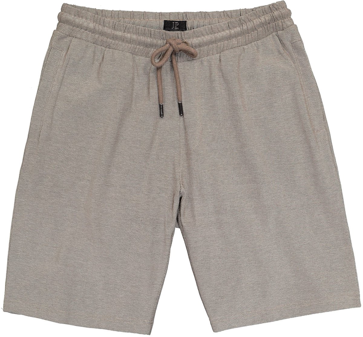 JP 1880 - Heren - bermuda TwoTone piqué elastische tailleband Relaxed Fit - Kakibruin - Maat 8XL