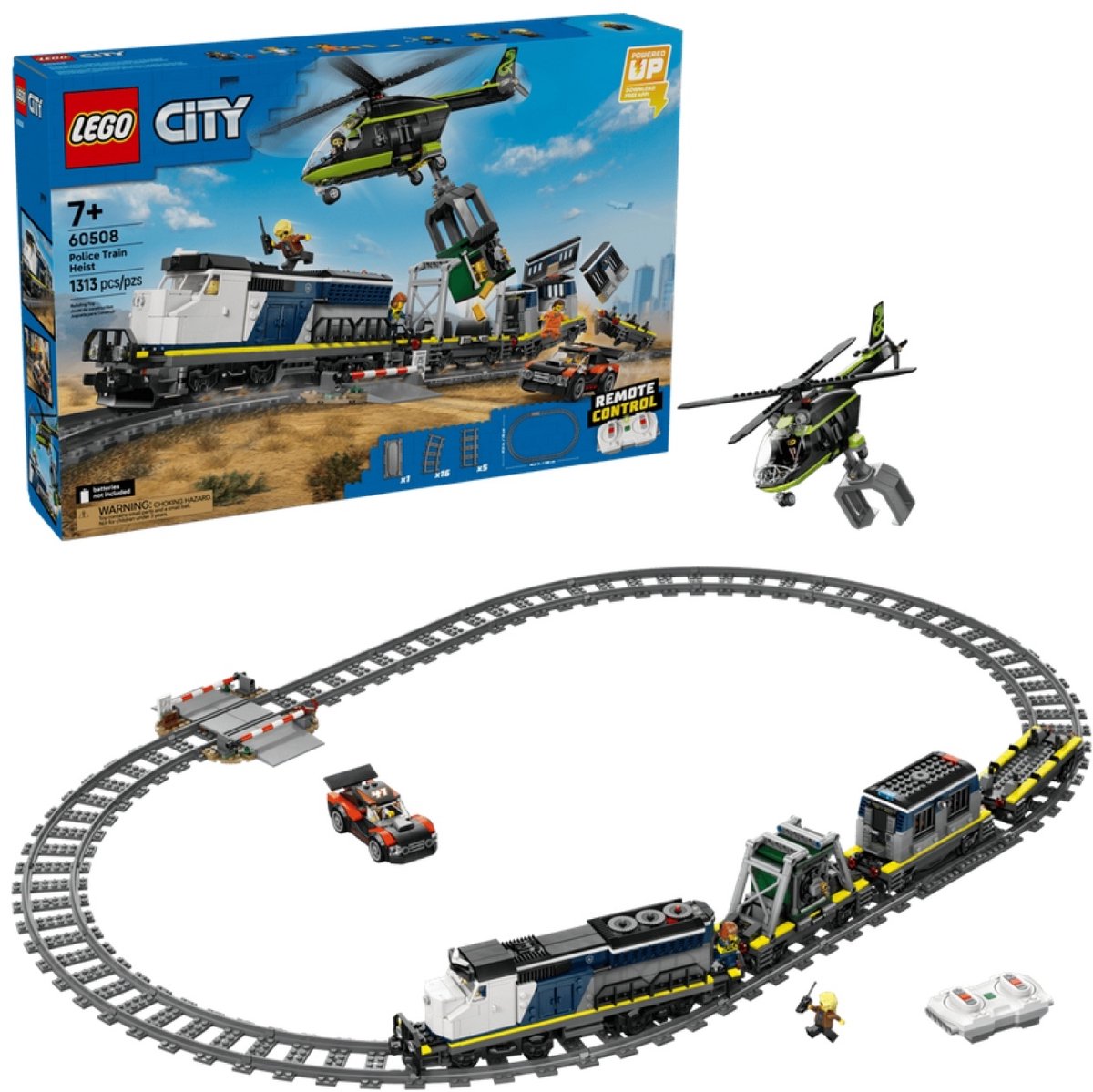 LEGO® City Overval op Politietrein - Speelgoedtreinset - 60508 — afbeelding 13