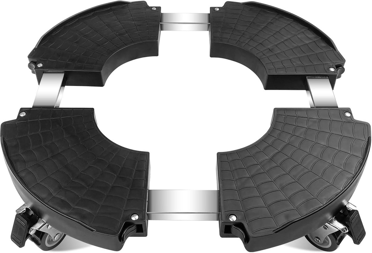Plantentrolley op wieltjes - plantenonderzetter - Plantentrolley - Voor binnen en buiten - draagvermogen tot 250 kg - zwart - 40-58 cm - van Imperatoris