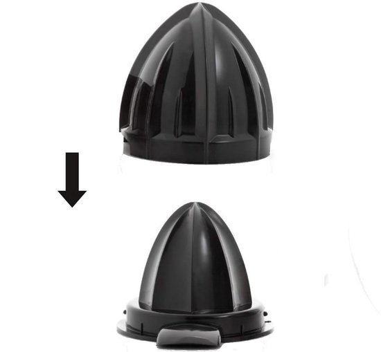 Aura® Citruspers electrisch - Citruspers - Sinaasappelpers - Zilver - ‎15cm x 16cm x 26cm van Merkloos — afbeelding 2