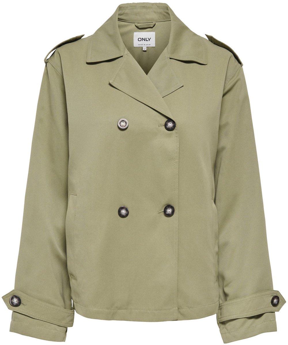 ONLY - ONLHANNAH SHORT LIFE TRENCHCOAT OTW Dames Trechcoat