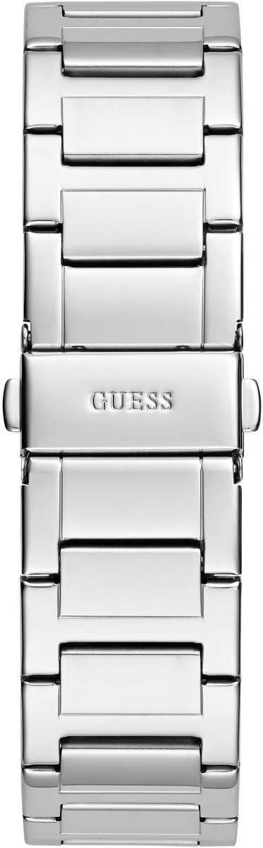Guess Central Quartz Analoog Horloge Silver Tone Behuizing: 100% Roestvrij Staal| Armband: Roestvrij Staal 42 mm U1394G1M, U1394G5M, U1394G6M