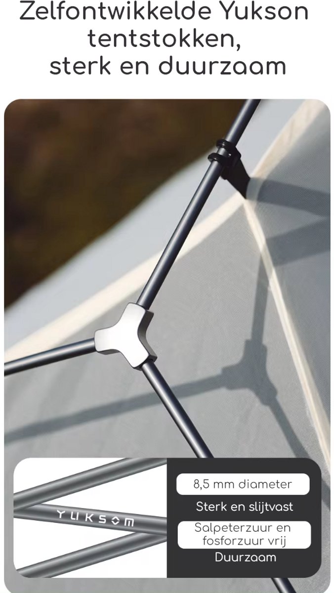 Naturehike Cloud Up 2 PRO - 2 persoons tent - Ultra Lichtgewicht tent - Incl. grondzeil - 20D 3000MM - Outdoor - Waterdicht - Kampeertent - Trekkerstent - Koepeltent van Naturehike — afbeelding 5
