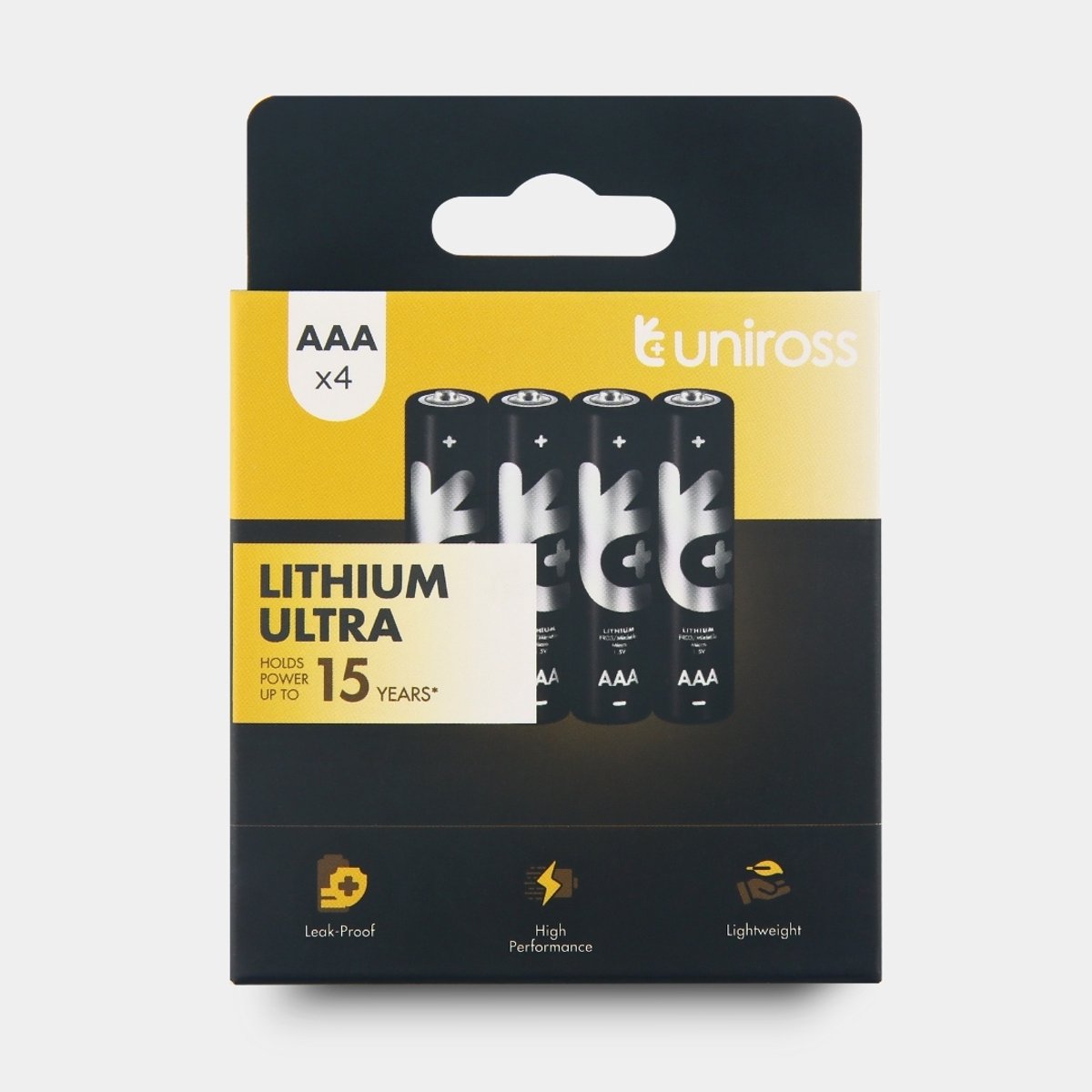 Uniross Lithium Ultra AAA/FR03 1.5V 4 pack