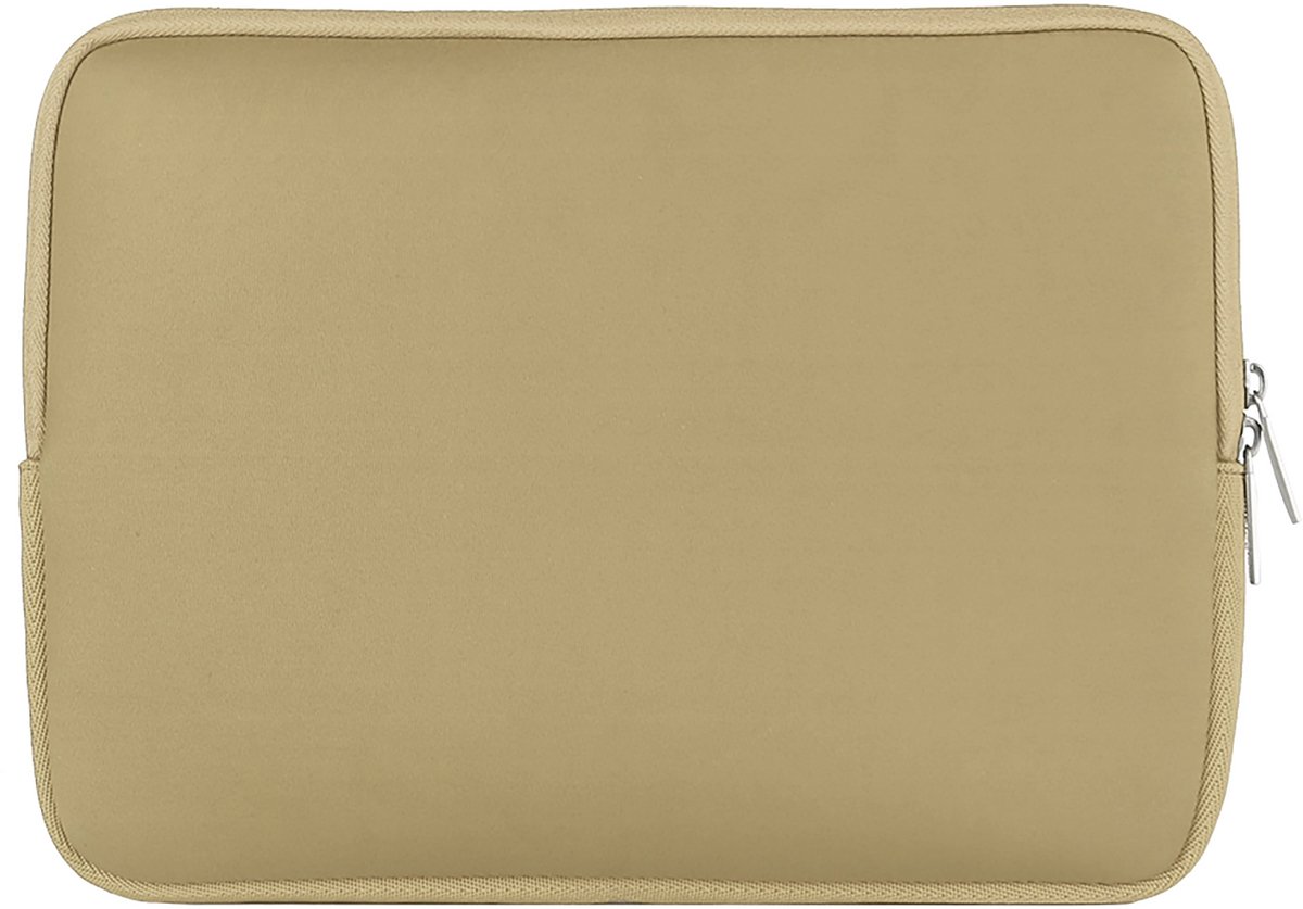 Pomologic Neoprene sleeve MacBook Pro/Air/Neo 13 – Ontworpen voor MacBook Pro 13 inch en MacBook Air 13 inch M1/M2/M3/M4 – Gemaakt van hoogwaardig neopreen materiaal – Afmetingen: 24,4 × 33,1 × 2,7 cm - Beige thumbnail 2