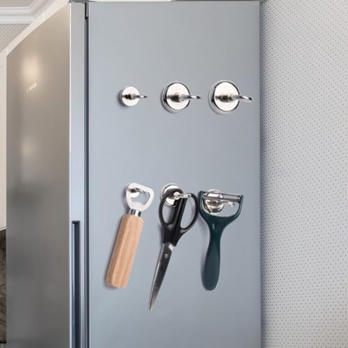 Sterke Magneethaken Set van 18 Stuks - 10kg Draagkracht per Haak