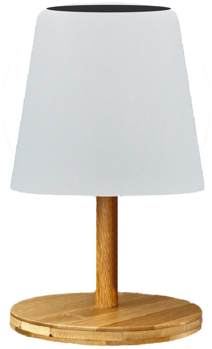 Tafellamp op zonne-energie H25CM WOOD