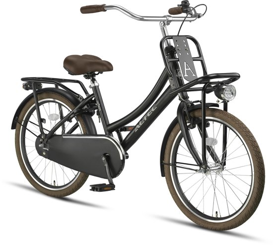 Altec Urban - Transportfiets 22 Inch - Meisjesfiets voor 7 tot 9 Jaar - 120-140 cm - Terugtraprem - Matzwart van Altec — afbeelding 2