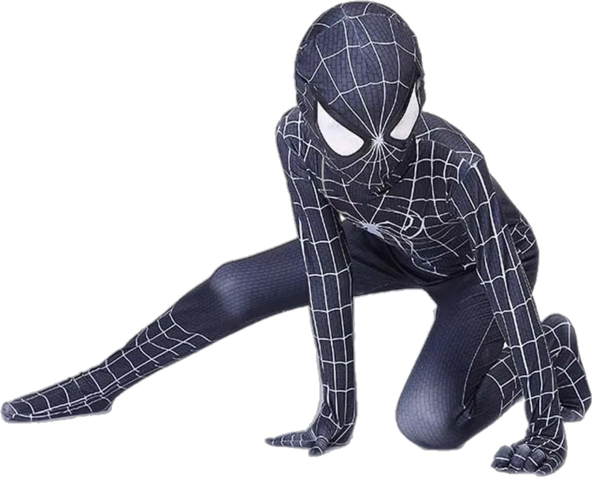 Superheldendroom - Spider-Man 3 - 128/134 (7/8 Jaar) - Verkleedkleding - Superheldenpak - Actieheld - Carnaval