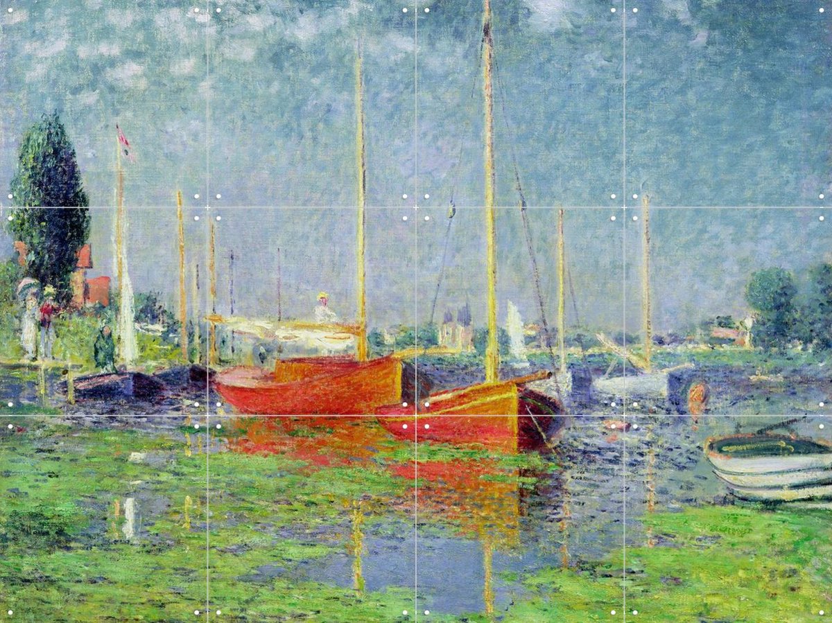 IXXI Argenteuil, Claude Monet & Bridgeman Images - 80 x 60 cm - Gratis ophangtool - Grote wanddecoratie en posters - Schilderijen, Olieverf