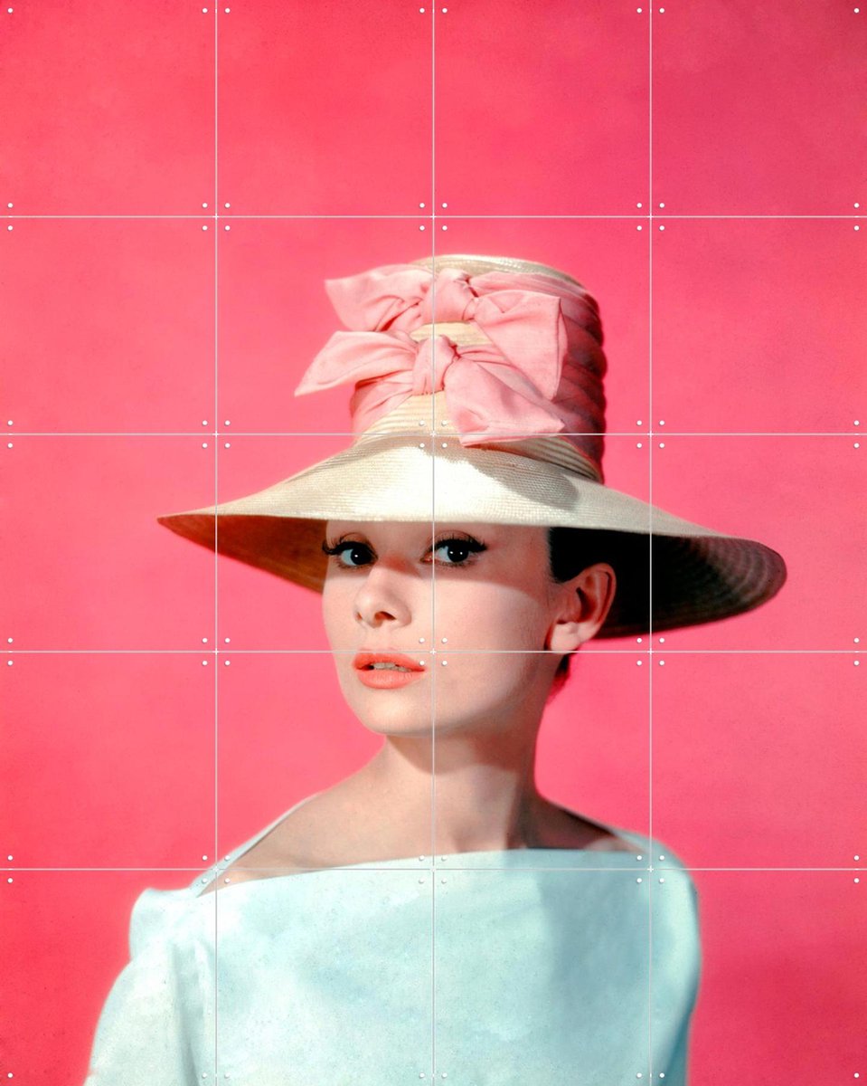 IXXI Audrey Hepburn Funny Face, Stanley Donen & Bridgeman Images - 80 x 100 cm - Gratis ophangtool - Grote wanddecoratie en posters - Fotografie