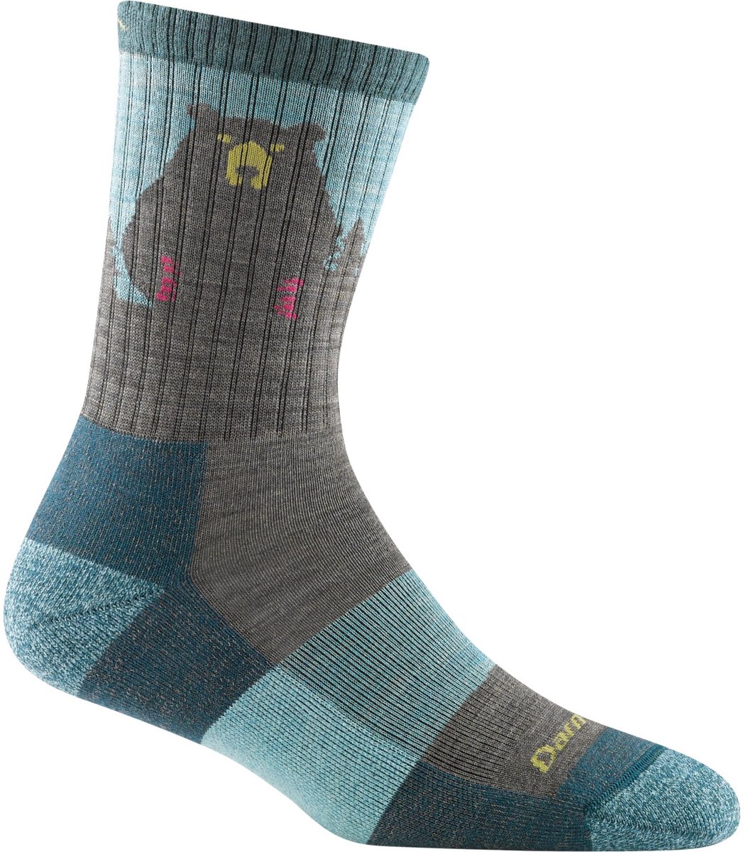 Bear Town Micro Crew Lightweight with Cushion Hikingsokken en wandelsokken van merinowol Blauw