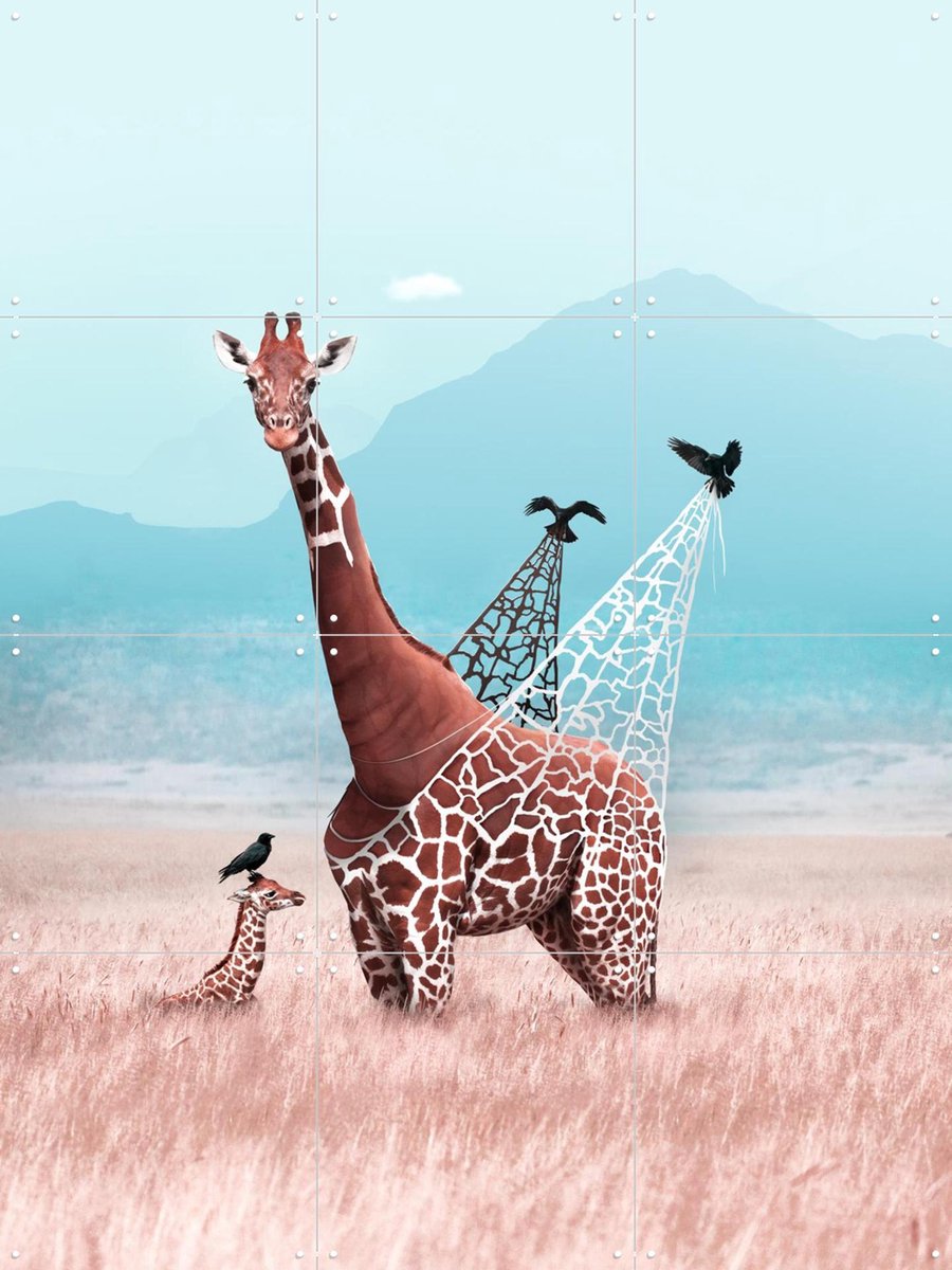 IXXI Haute Couture, Julien Tabet - 60 x 80 cm - Gratis ophangtool - Grote wanddecoratie en posters - Digitale Kunst, Speels, Surrealisme, Fotografie