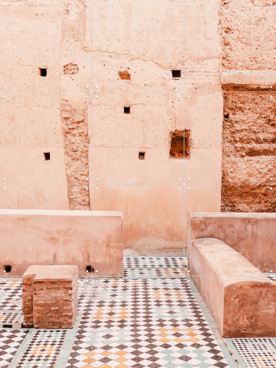 IXXI Marrakesh, Photolovers - 60 x 80 cm - Gratis ophangtool - Grote wanddecoratie en posters - Minimalisme, Fotografie, Ornamenteel Ontwerp
