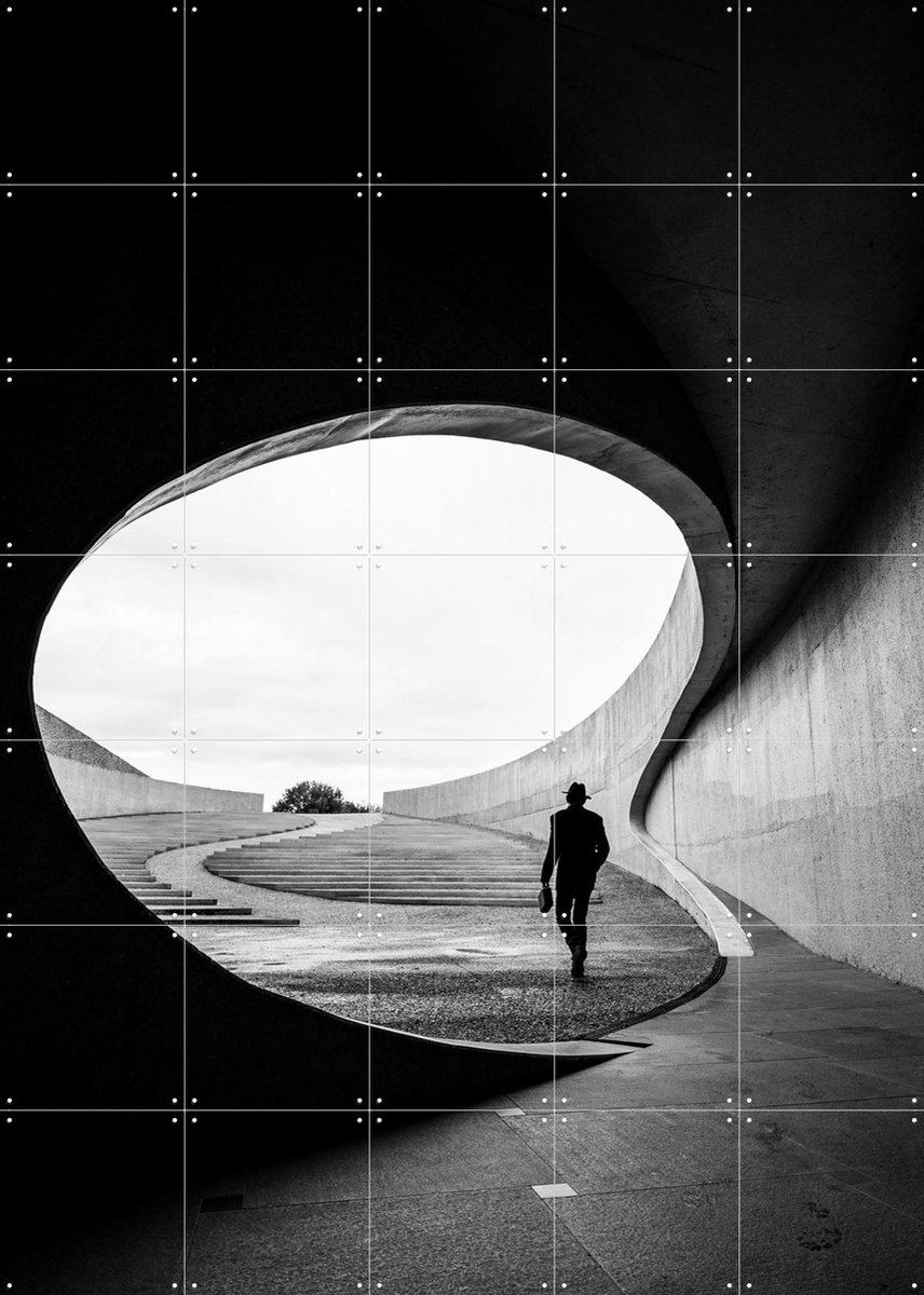 IXXI Eaten by the Whale, Various - 100 x 140 cm - Gratis ophangtool - Grote wanddecoratie en posters - Fotografie, Minimalisme, Gang, Woonkamer