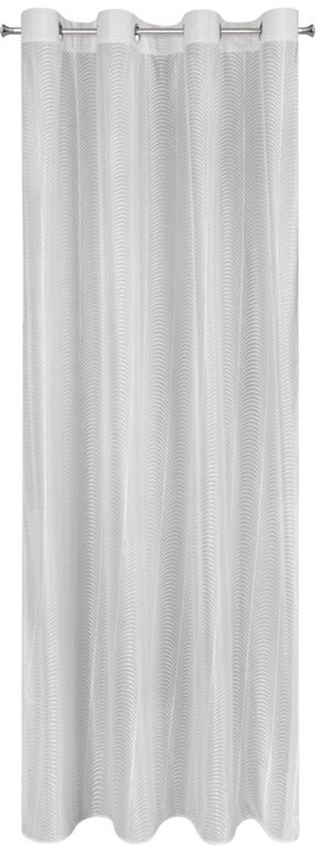 Eurofirany - Gordijn - 140x250 cm - Wit - Uitgesneden Patroon