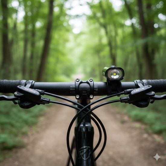 Lezyne Mini Drive 400XL - LED Fietslamp Voor - Draadloos Oplaadbaar Fietslicht - Ingebouwde USB-Stick - 8 Standen - Veiligheidslampjes Fiets - Waterdichte Fietsverlichting - Aluminium - Zwart — afbeelding 2