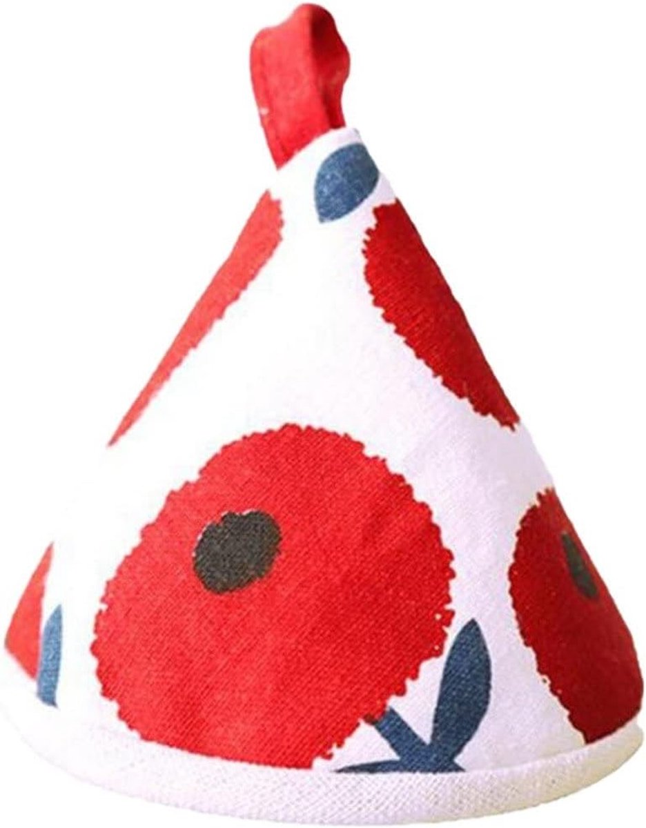 Hittebestendige onderzetters - Ovenwanten - Hittebestendige handschoenen - Magnetronwanten - Pannentang - Keukengadgets - Verdikt - Driehoekig - Keuken - Keukengerei - Geschikt voor barbecueën/koken, rood.