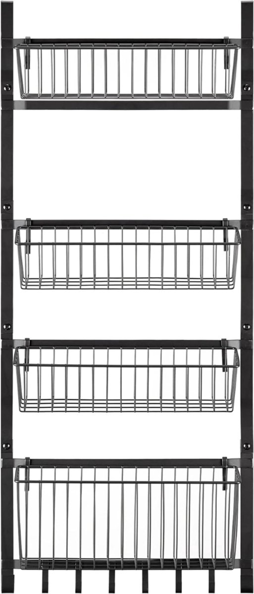 SAVI® Kruidenrek ophangbaar - Kruidenrek - Zwart - 14cm x 39cm x 92cm; 2 kg